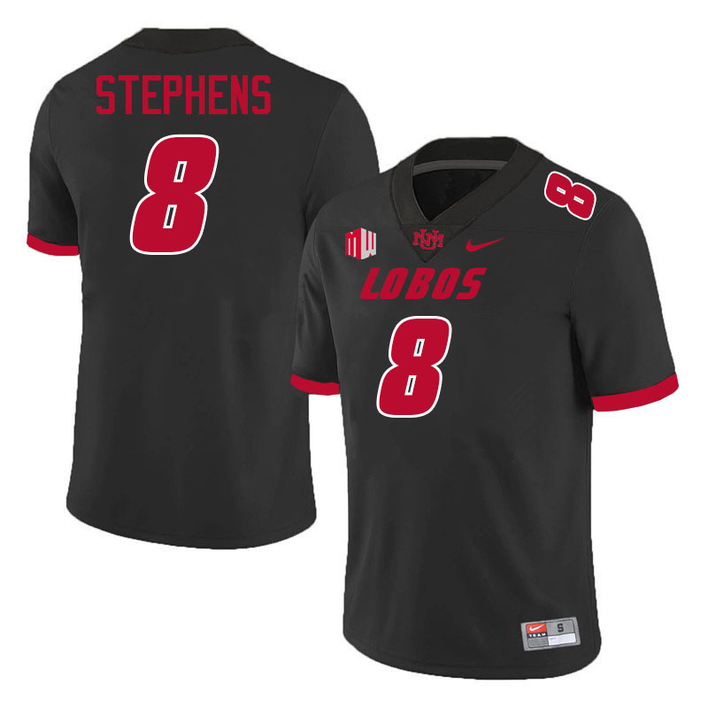 Clint Stephens UNM Lobos Jersey,New Mexico Lobos Football Jersey,Uniforms-Black